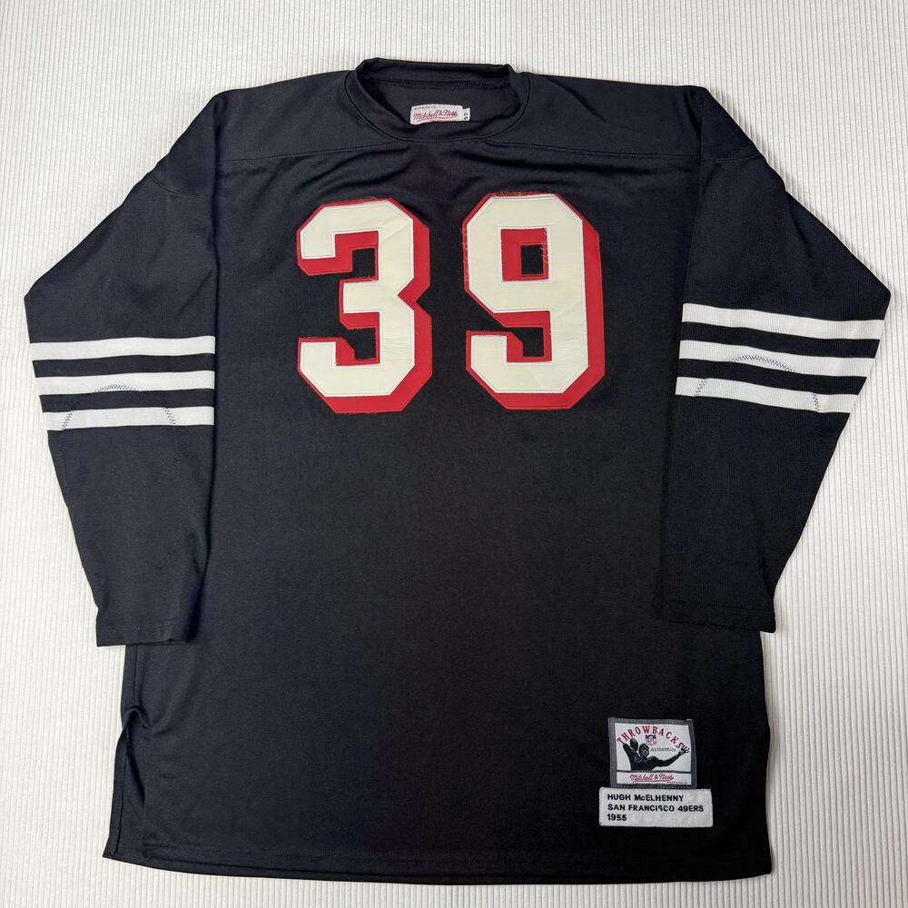 San Francisco 49ers Jersey Mens 52 Black NFL Hugh McElhenny 39 Mitchell & Ness